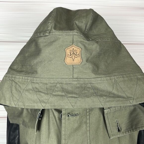 MACKAGE Montreal Zip Front Hooded Jacket with Leather Sleeves Removable Lining M - Picture 10 of 15